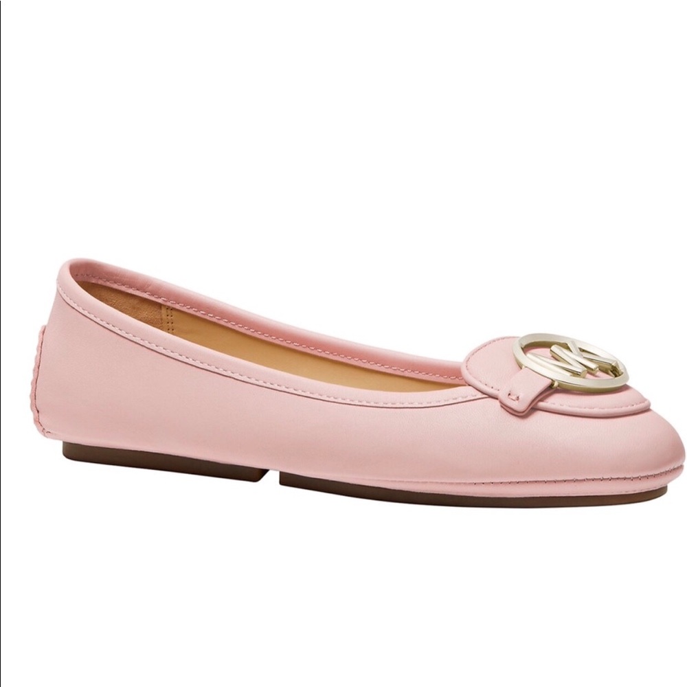 NWT Michael Kors Leather Lillie Moccasin Flats